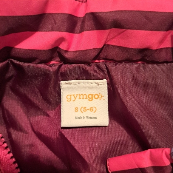 Gymboree Gymgo girls size small or 5-6 activewear striped vest - Picture 3 of 4